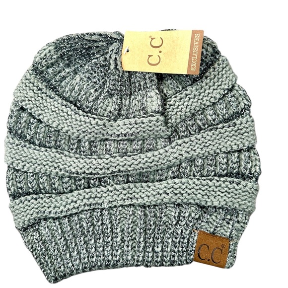 C.C Accessories - C.C Exclusives Gray Knit Beanie